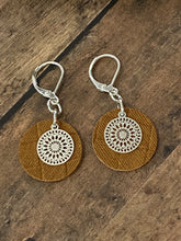 Load image into Gallery viewer, FAUX Leather Tan Earrings
