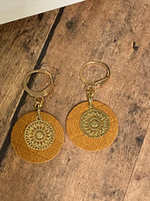 Load image into Gallery viewer, FAUX Leather Tan Earrings
