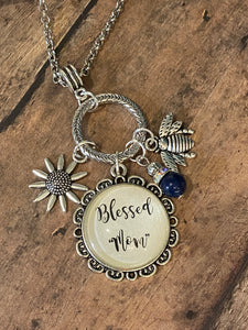 "MOM" Charm Necklace (C187) 24"