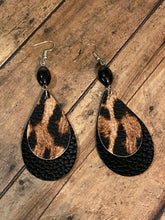 Load image into Gallery viewer, FAUX Leather Animal Print Earrings
