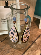 Load image into Gallery viewer, FAUX Leather Butterfly Earrings (EA0035)
