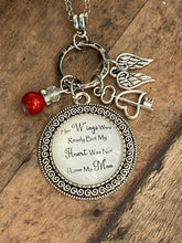 Load image into Gallery viewer, HER/HIS WINGS WERE READY Necklace (N03) 24"
