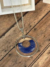 Load image into Gallery viewer, SILVER/WOOD &amp; RESIN Necklace
