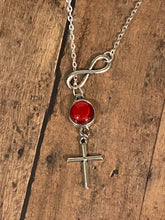 Load image into Gallery viewer, INFINITY CROSS Mini Snap Necklace/Set
