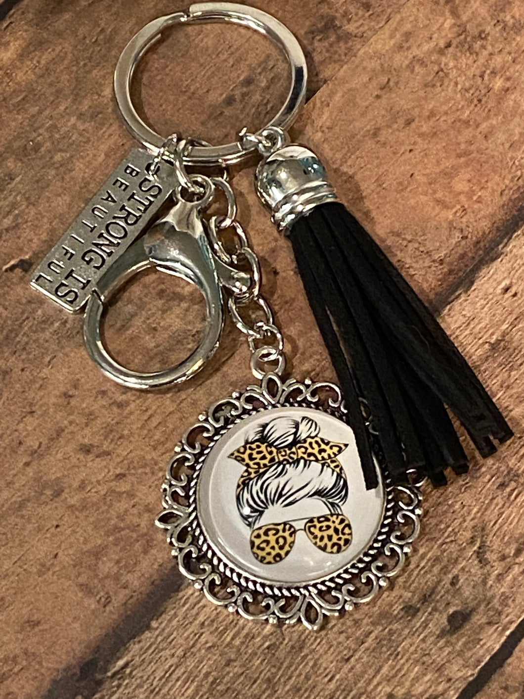 STRONG IS BEAUTIFUL Keychain (K000-23)