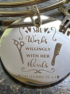 HAIRDRESSER:  Works Willingly w/Her Hands (B143)