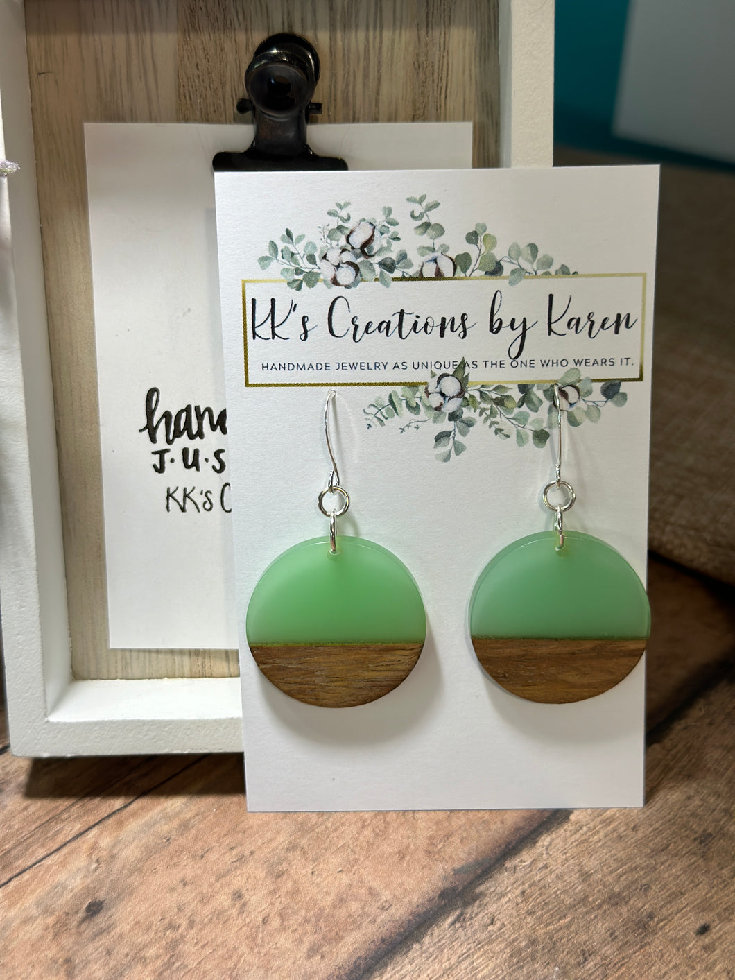 WOOD & RESIN Earrings (EAR03-LR)