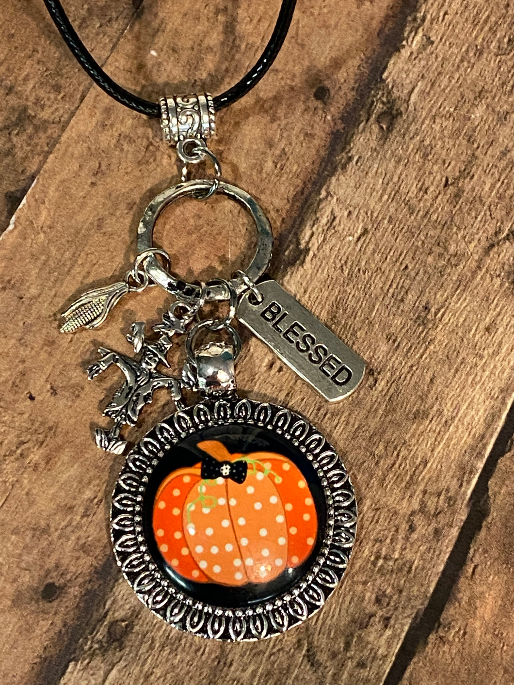 FALL PUMPKIN Charm Necklace (C47) 18-20