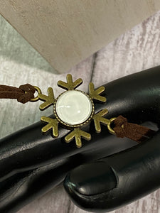 SNOWFLAKE Leather Bracelet (BR16)